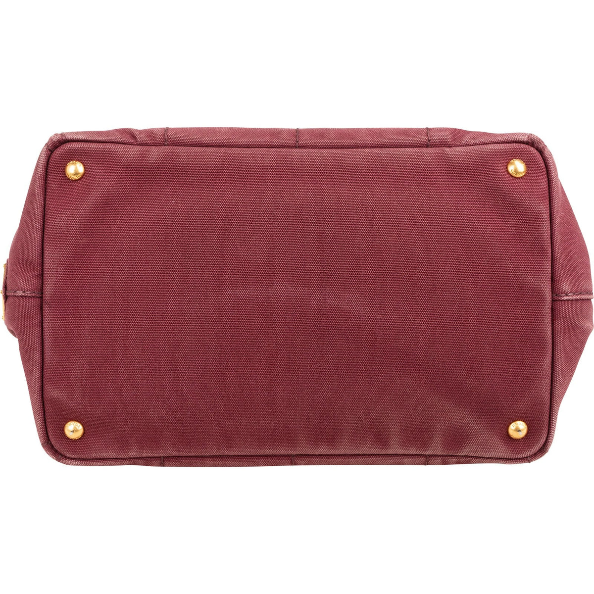 Prada Bordeaux Canvas Canapa Tote Handbag