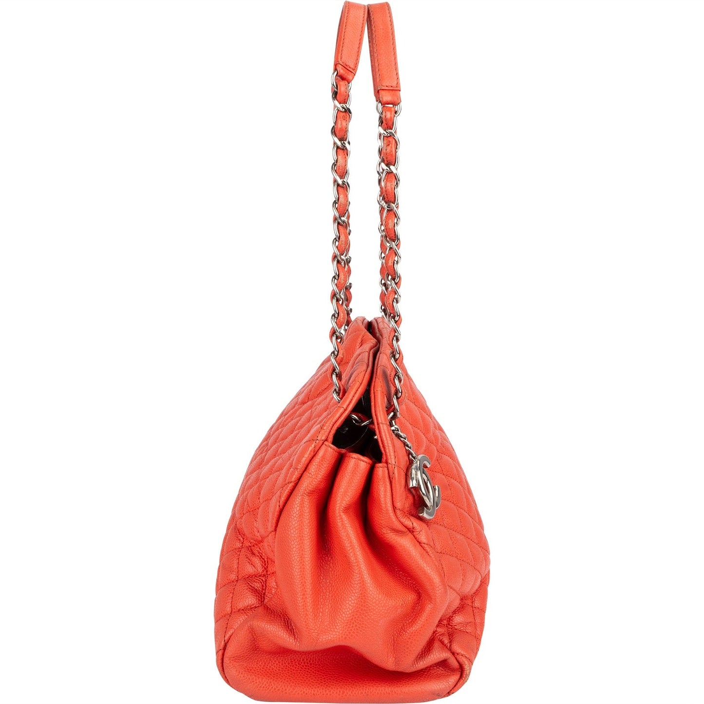 Chanel Quilted Caviar Leather CC Shoulder Bag