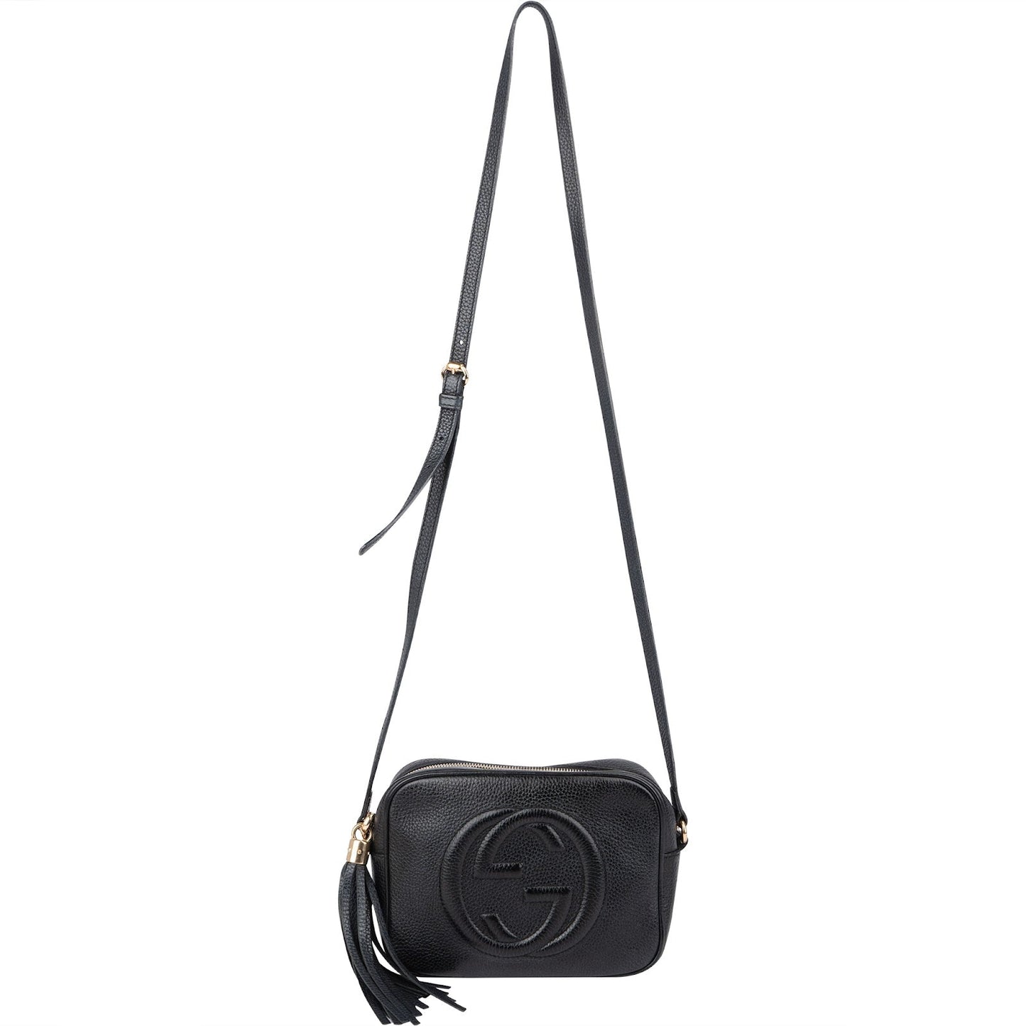Gucci Black Leather Soho Disco Crossbody Bag