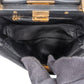 Fendi Black Leather Mini Peekaboo Handbag