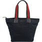 Gucci Web Stripe Tote Shopper aus GG Canvas – Vorderansicht