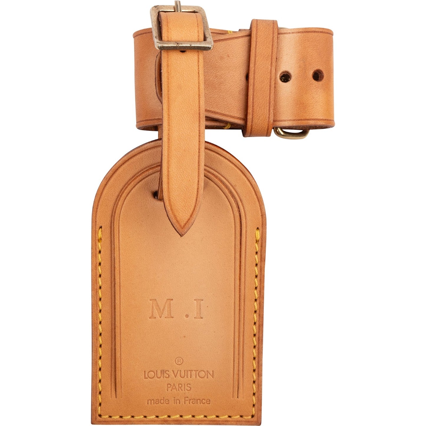 Louis Vuitton Vachetta Leather Luggage Tag Set (M.I)