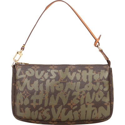 Louis Vuitton Limited Monogram Graffiti Pochette Accessoire Handbag
