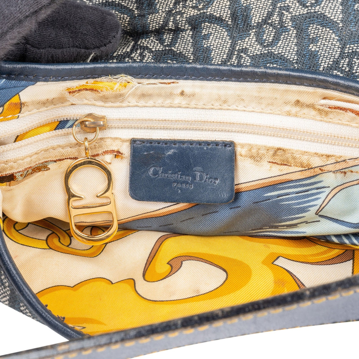 Dior Saddle aus Oblique Denim – Ansicht 10