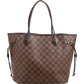 Louis Vuitton Monogram Damier Ebene Canvas Neverfull MM Shoulder Bag