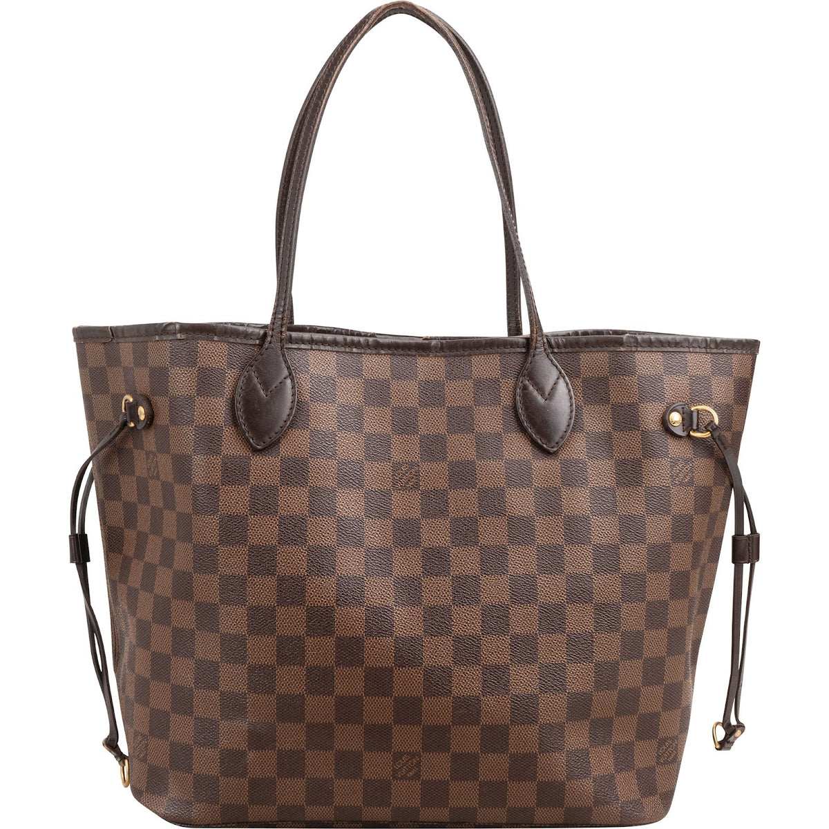 Louis Vuitton Monogram Damier Ebene Canvas Neverfull MM Shoulder Bag