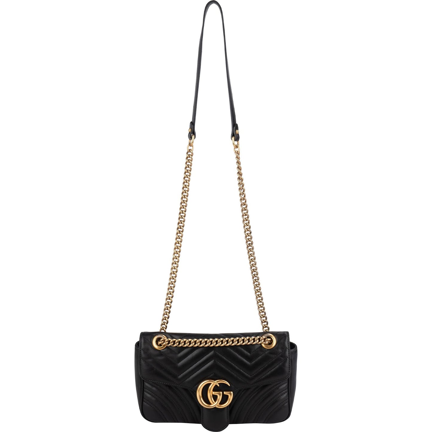 Gucci Matelassé Leather GG Marmont Shoulder Crossbody Bag