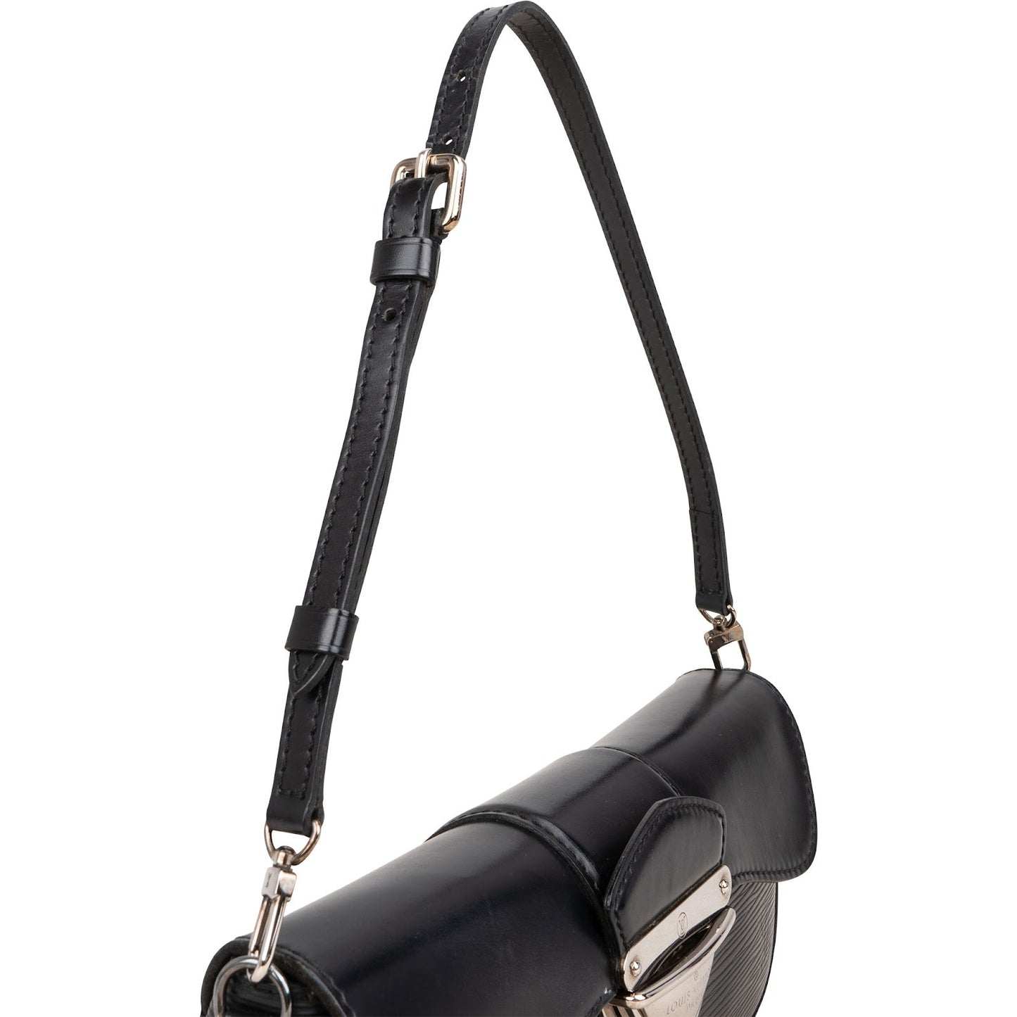 Louis Vuitton Noir Epi Leather Montaigne Pochette Shoulder Bag