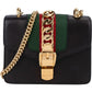 Gucci Black Leather Small Sylvie Crossbody Bag