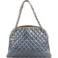 Chanel Quilted Crinkled Lambskin Just Mademoiselle Bowling Shoulder Bag