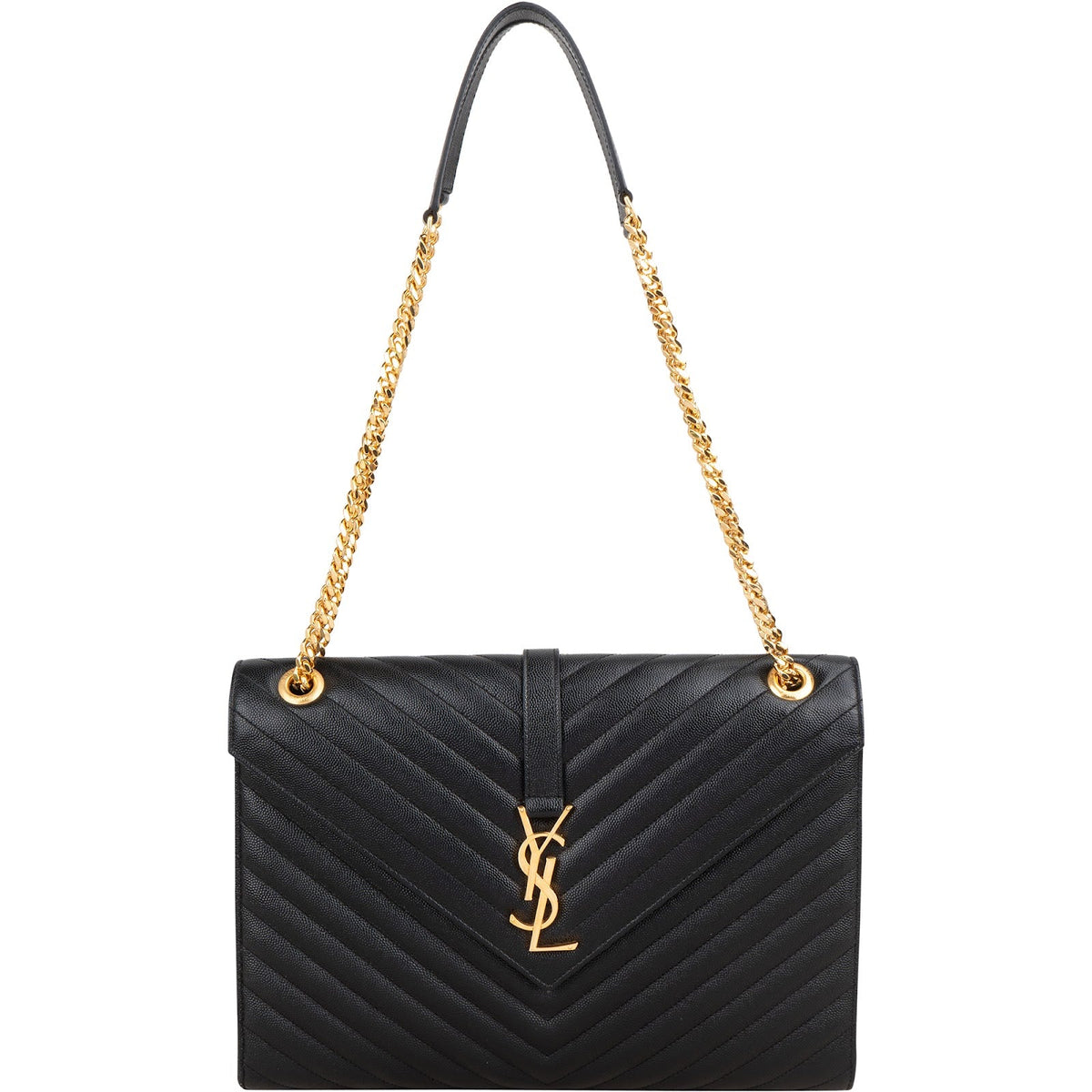 Saint Laurent Grain Ee Poudre Large Envelope Crossbody Bag