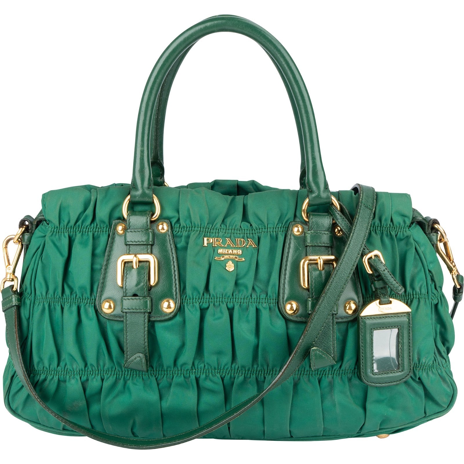 Prada Quilted Nylon City Handbag