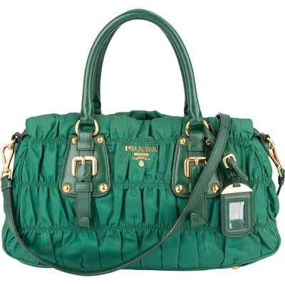 Prada Quilted Nylon City Handbag