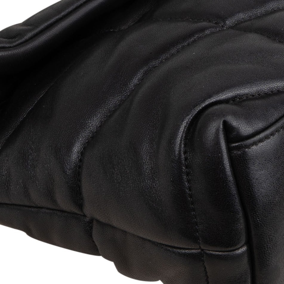 Saint Laurent Loulou Puffer aus gestepptem Leder – Ansicht 7
