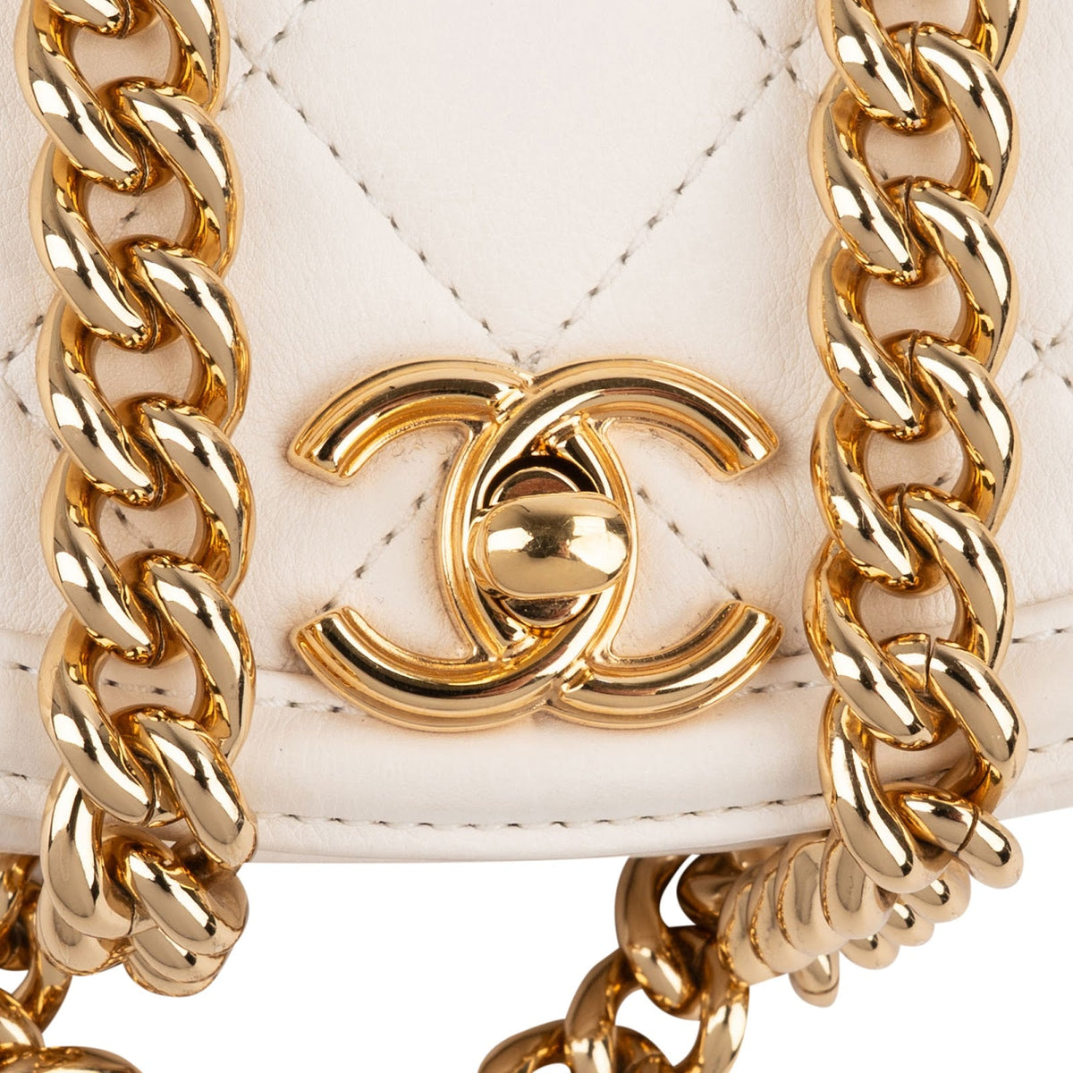 Chanel Quilted Calfskin Small Underline Single Flap Crossbody Bag