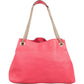 Gucci Grained Pink Leather GG Soho Chain Tote Shoulder Bag