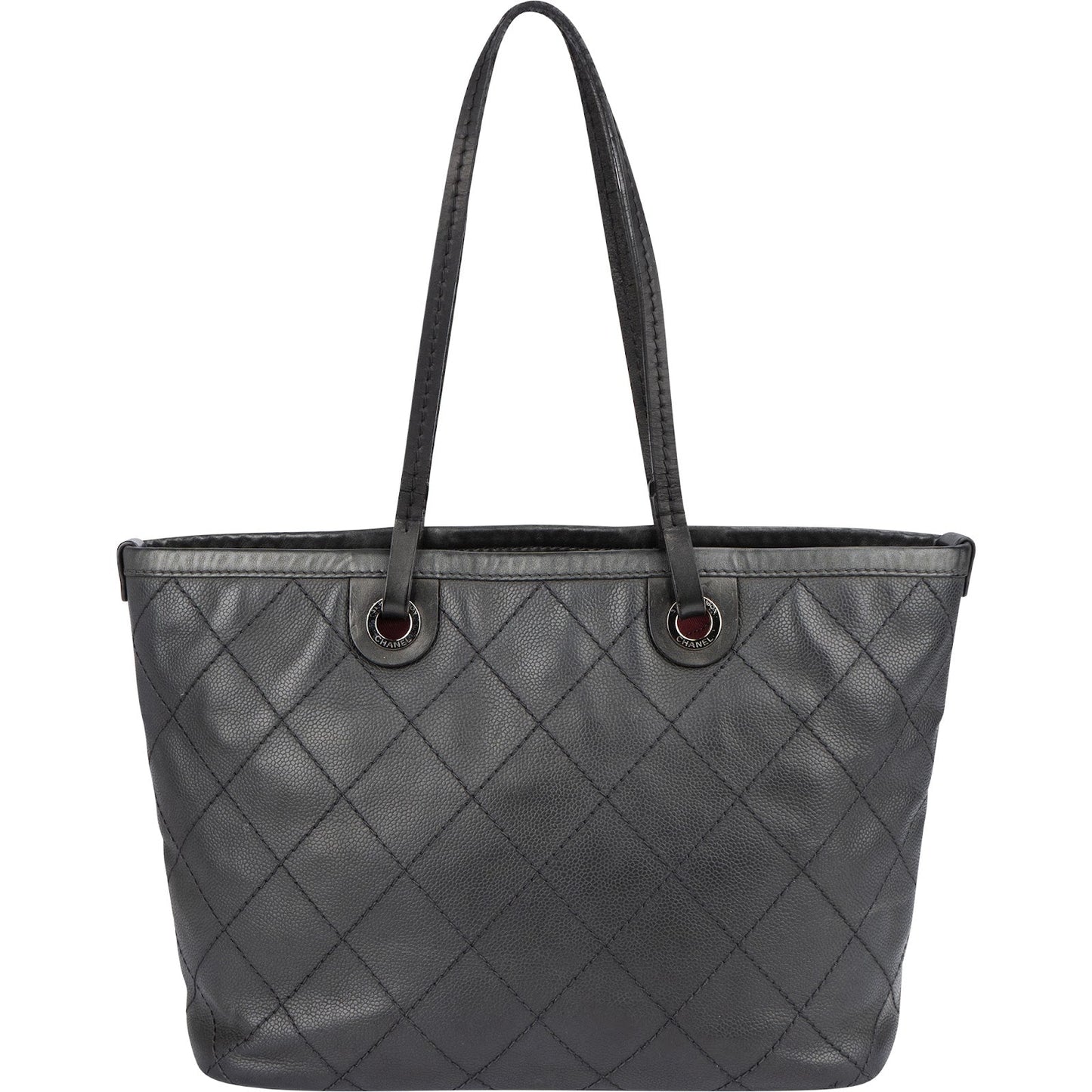 Chanel Caviar Leather On The Road Tote Shoulder Bag