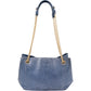 Chanel Bleu Python CC Shopping Tote Shoulder Bag