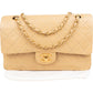 Chanel Quilted Lambskin 24K Gold Medium Double Flap Shoulder Bag
