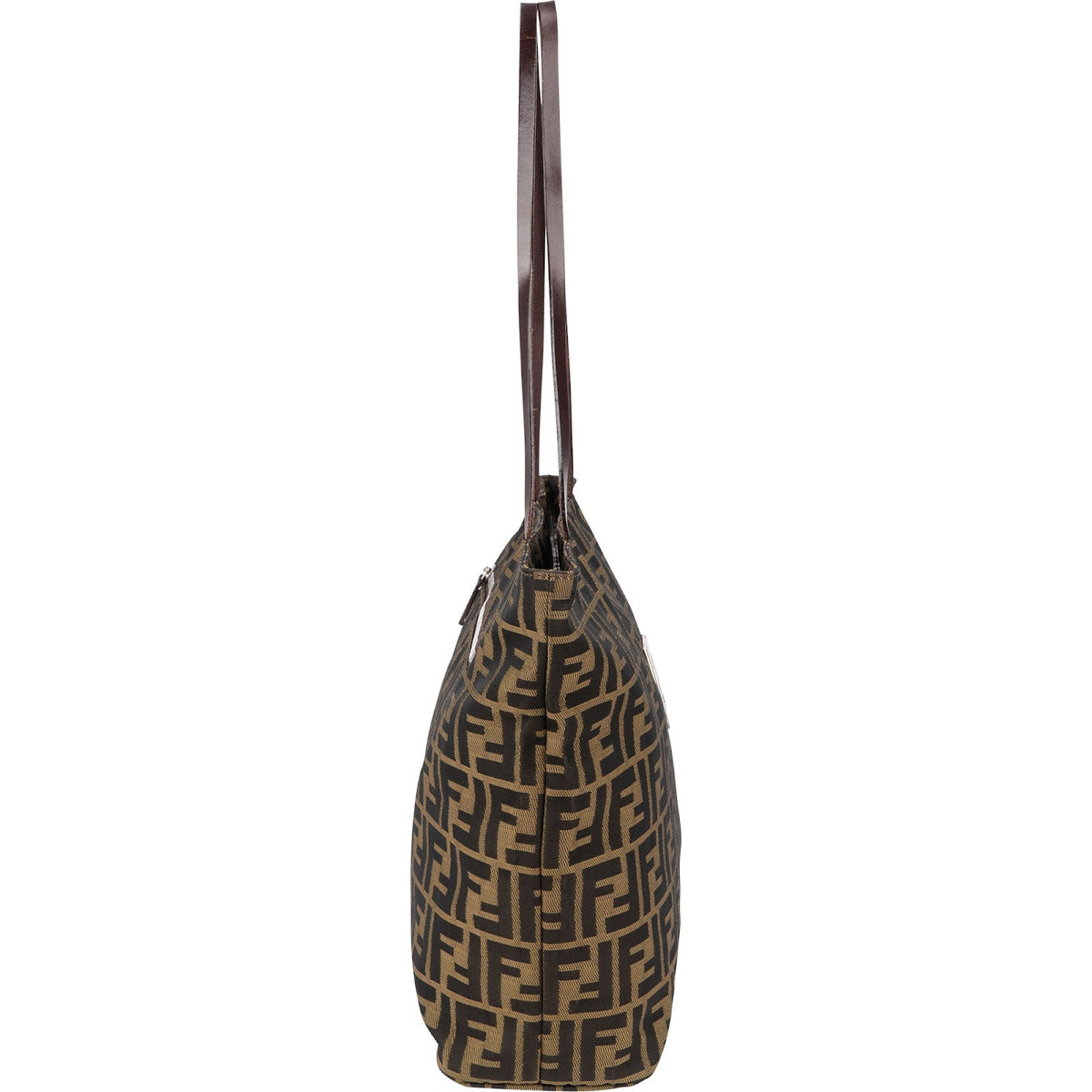 Fendi Monogram Zucca Canvas Tote Shoulder Bag