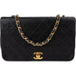 Chanel Quilted Lambskin 24K Gold Single Flap Crossbody Bag