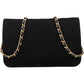 Chanel Quilted Cotton Medium Single Flap Shoulder Bag