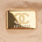 Chanel 22 White Quilted Lambskin Maxi Drawstring Shoulder Bag