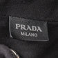 Prada Triangle Perforated Grommet Canapa Handbag