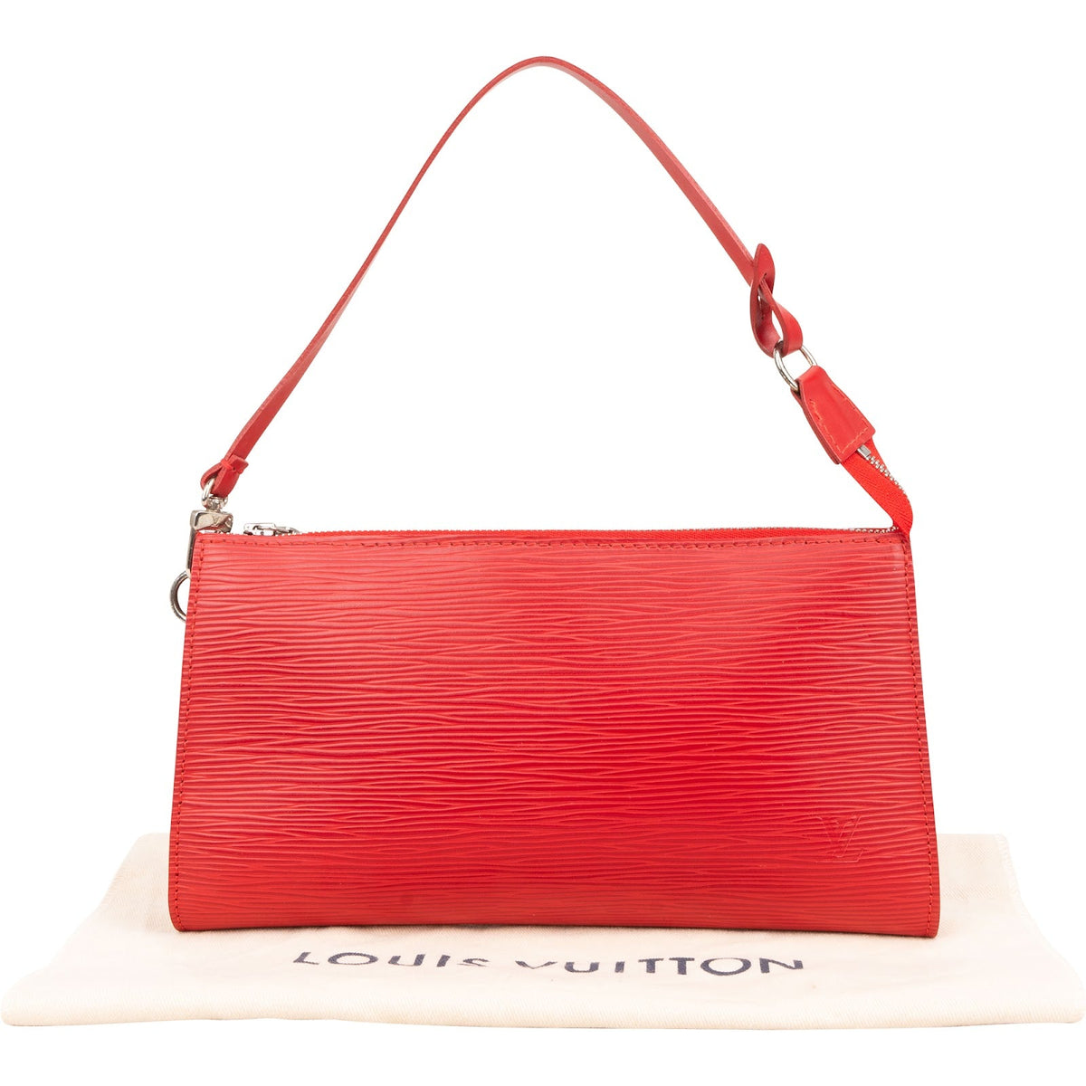 Louis Vuitton Pochette Accessoires aus rotem Epi-Leder – Ansicht 2