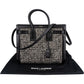 Saint Laurent Tweed & Leather Sac de Jour Handbag