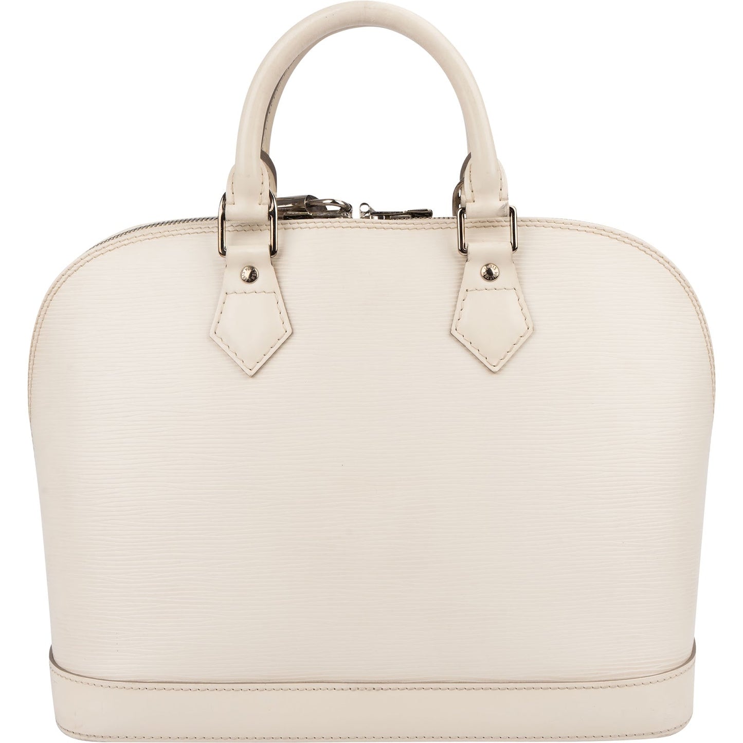 Louis Vuitton White Epi Leather Alma PM Handbag