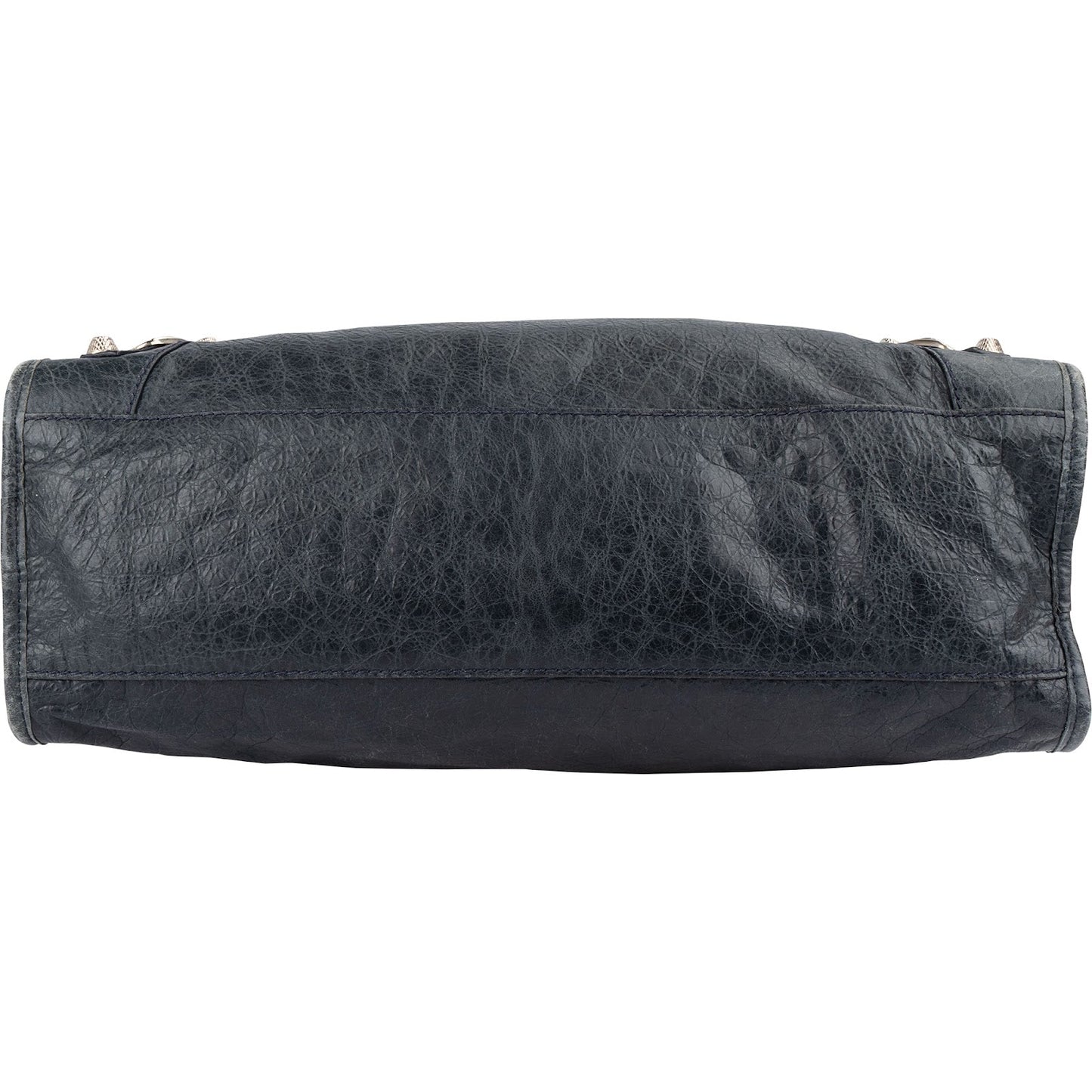 Balenciaga Dark Blue Leather City Handbag