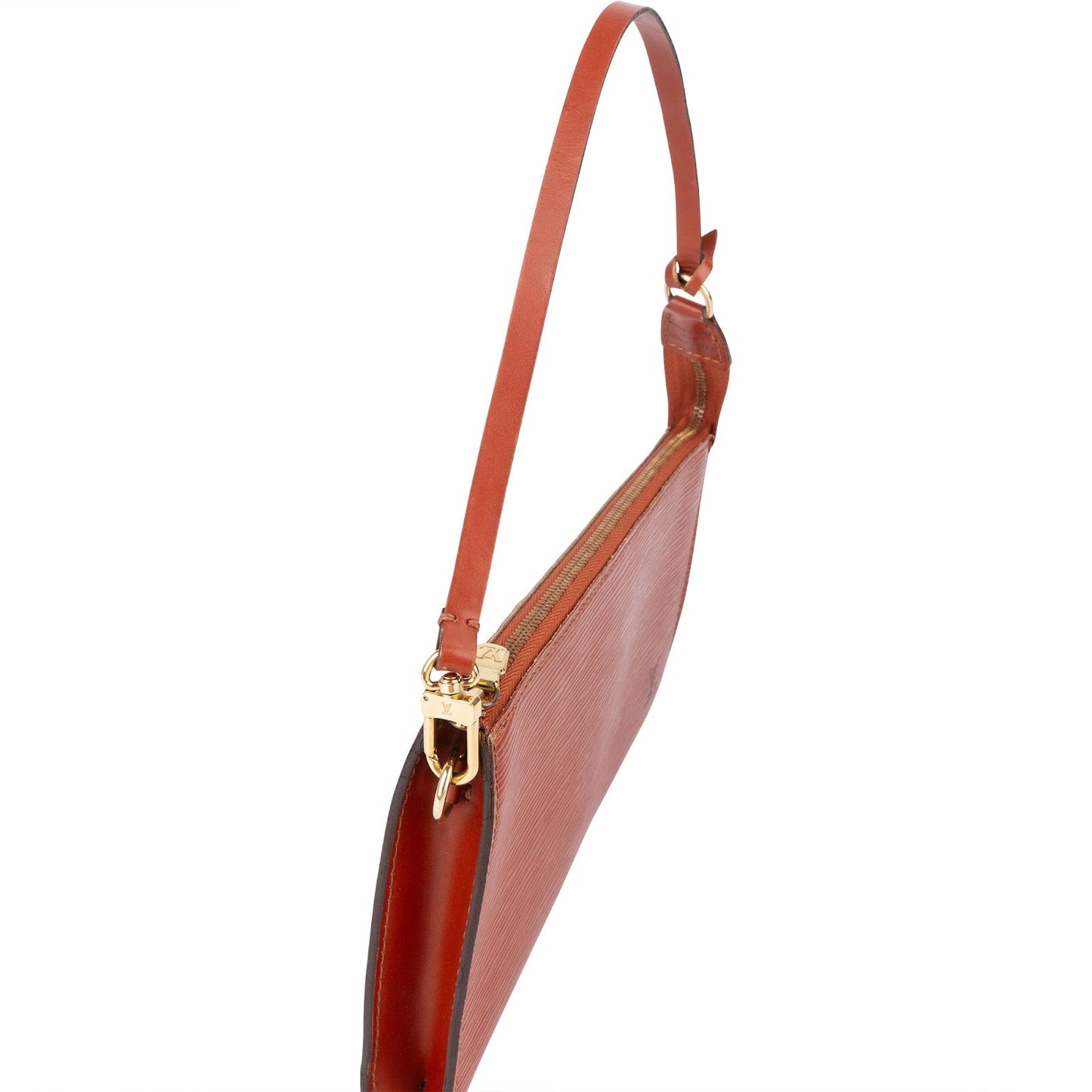 Louis Vuitton Cognac Epi Leather Pochette Accessoires Handbag