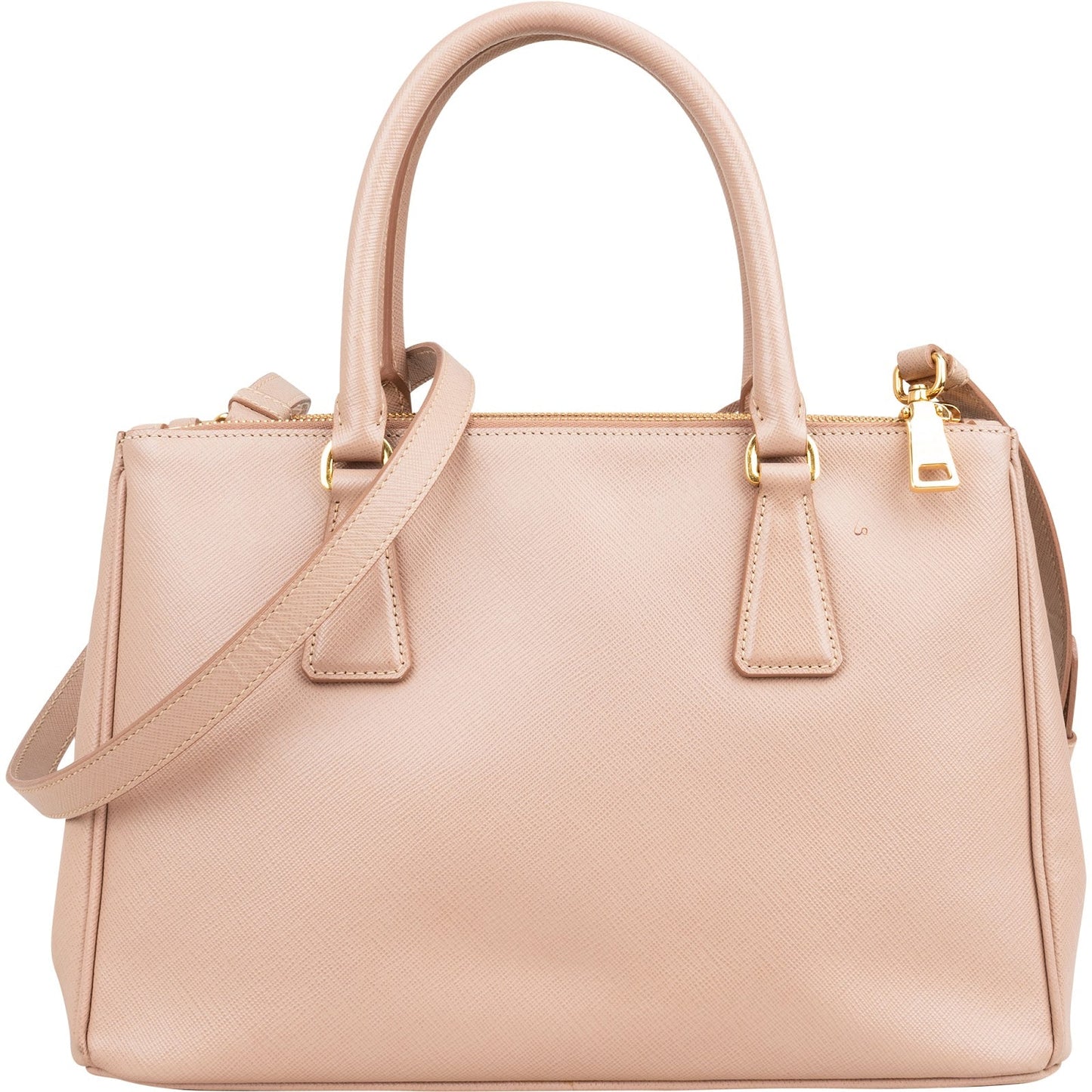 Prada Pink Saffiano Leather Galleria Handbag