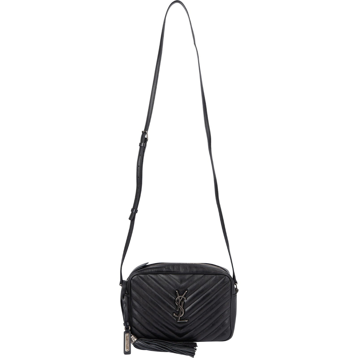 Saint Laurent Quilted Leather Lou Camera Crossbody Bag