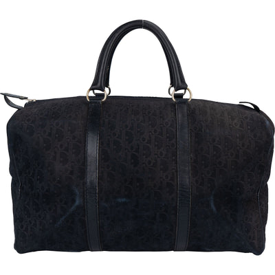 Christian Dior Monogram Suede Trotter Boston 50 Weekender Bag