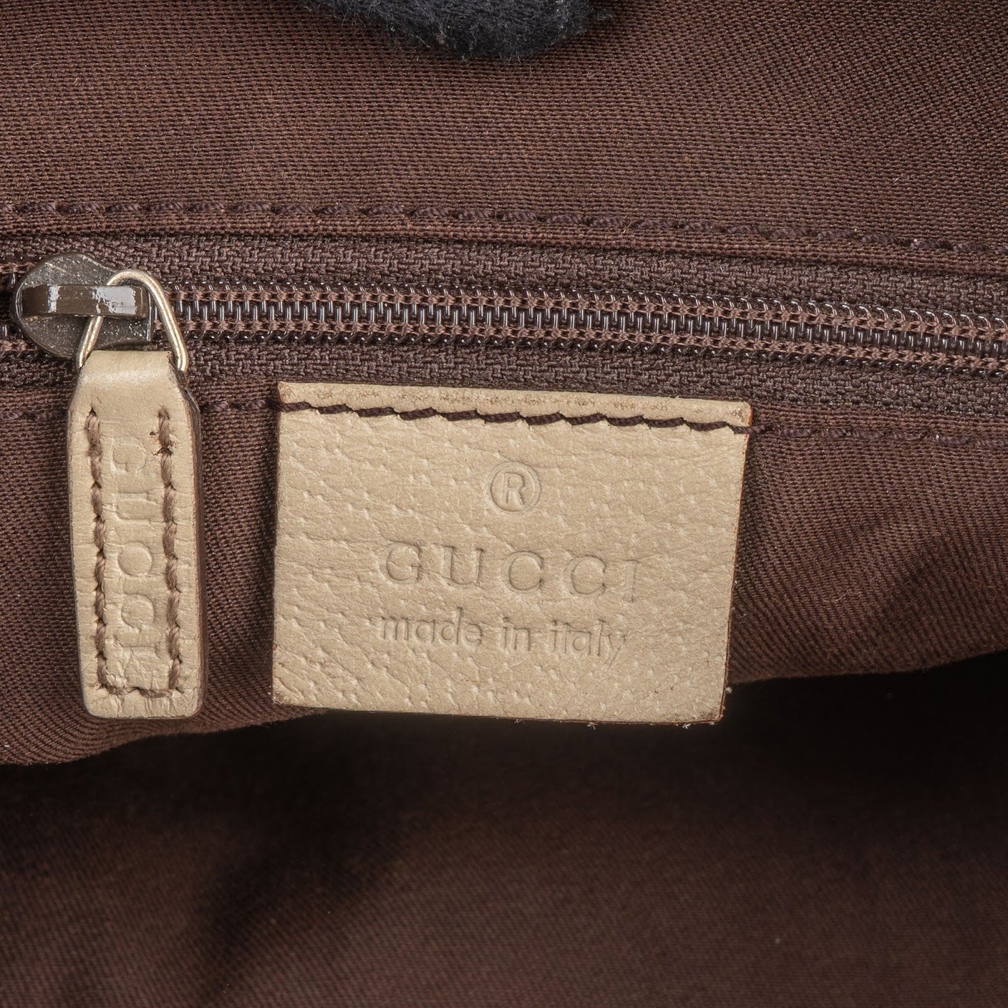 Gucci Monogram GG Abbey Double Pocket Hobo Shoulder Bag