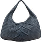 Bottega Veneta Blue Intrecciato Quilted Leather Belly Shoulder Bag