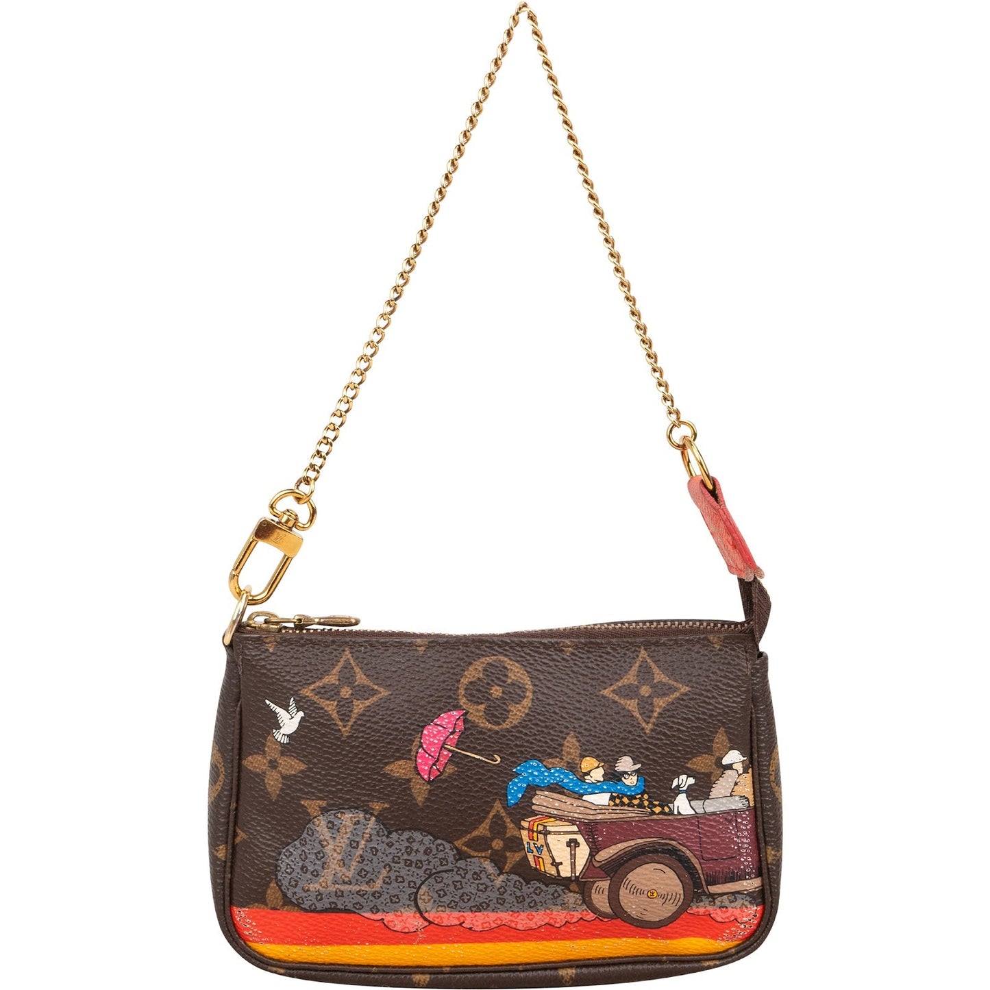 Louis Vuitton Limited Monogram Illustre Evasion Mini Pochette Accessoires Handbag