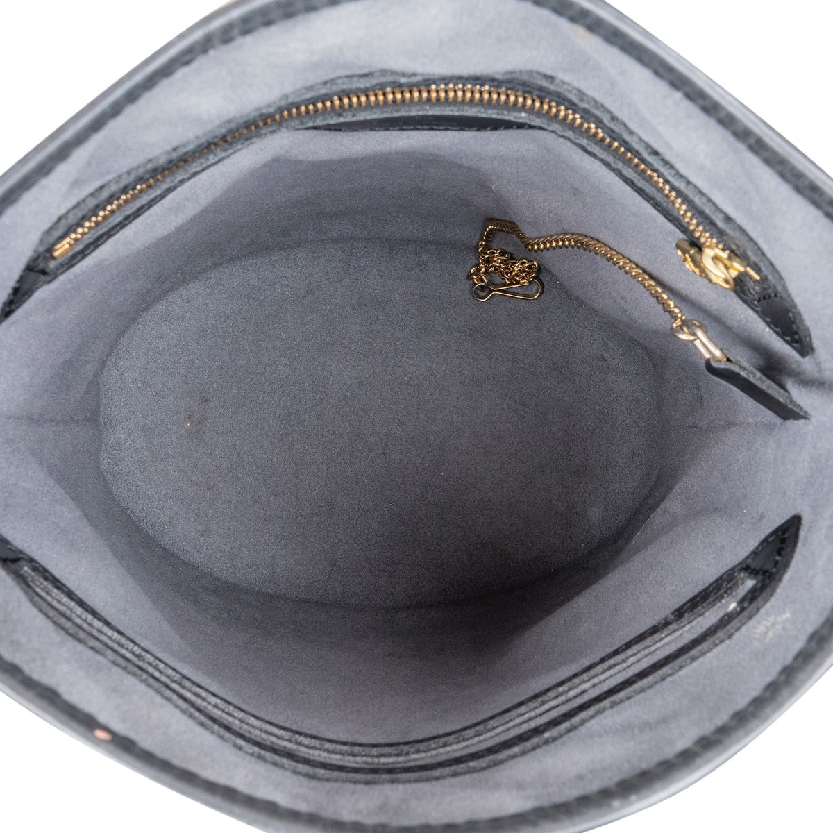 Louis Vuitton Noir Epi Leather Bucket PM Shoulder Bag