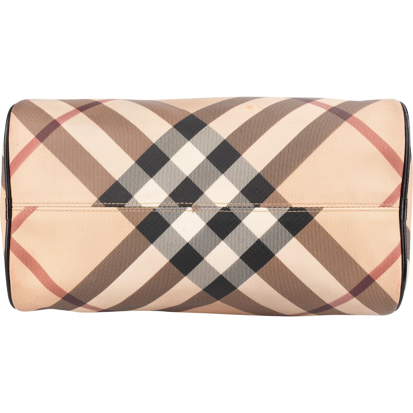 Burberry Nova-Check Monogram Boston Handbag