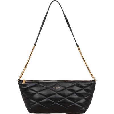 Saint Laurent Quilted Lambskin Sade Pochette Shoulder Bag