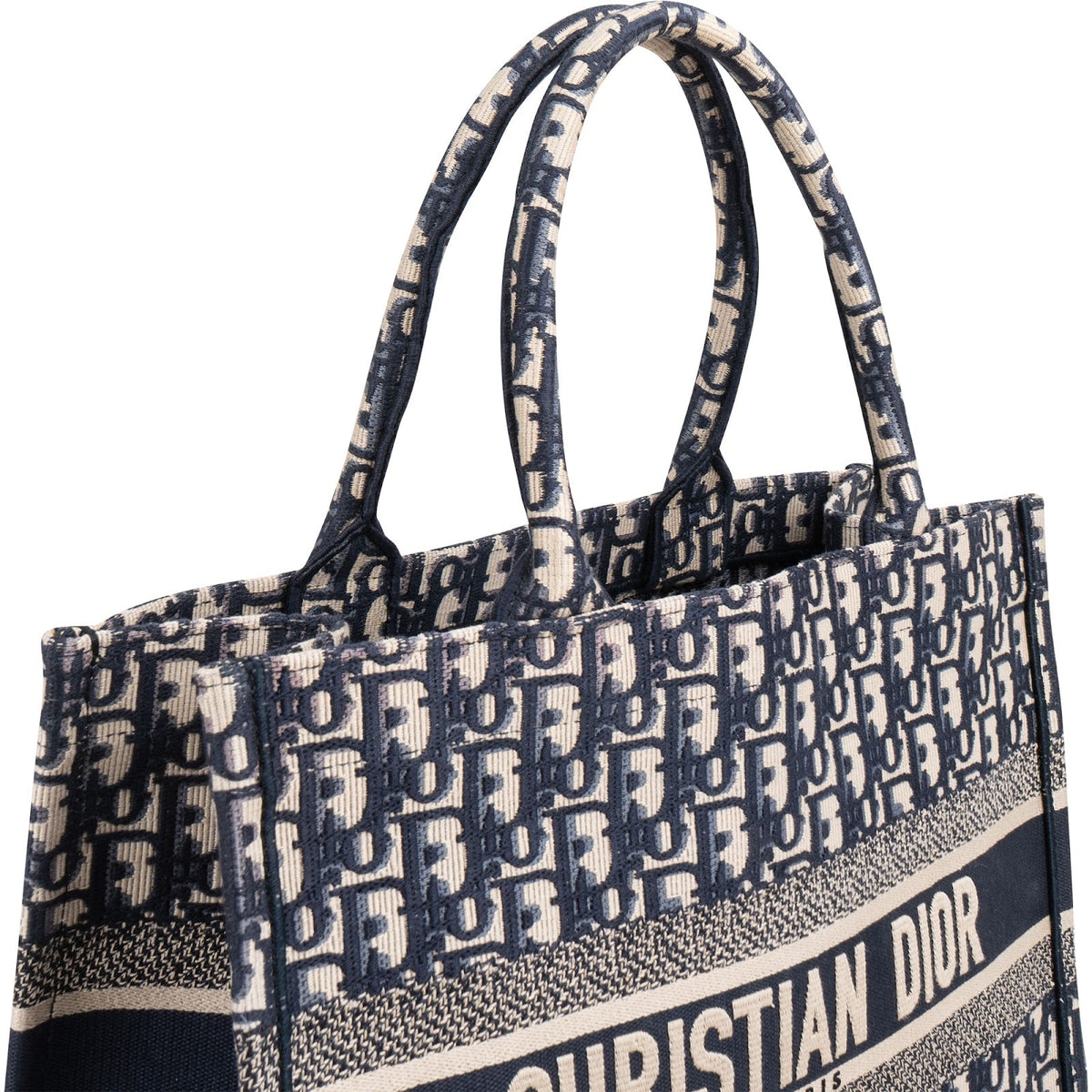 Christian Dior Oblique Trotter Monogram Small Book Tote Handbag