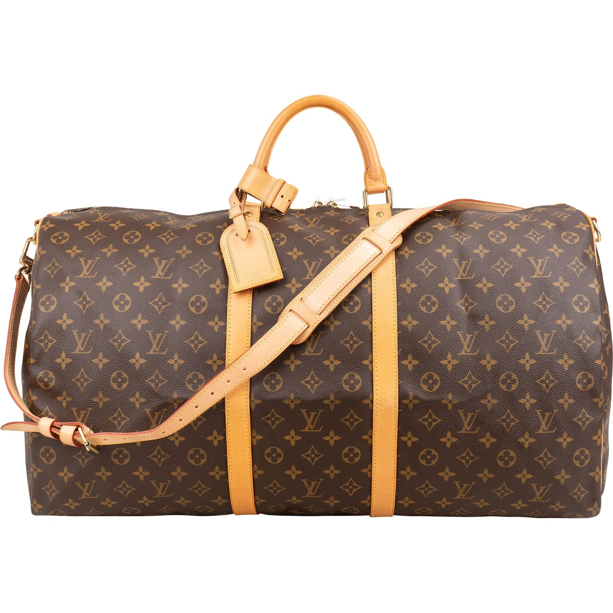 Louis Vuitton Monogram Canvas Keepall 60 Bandoulière Travel Bag