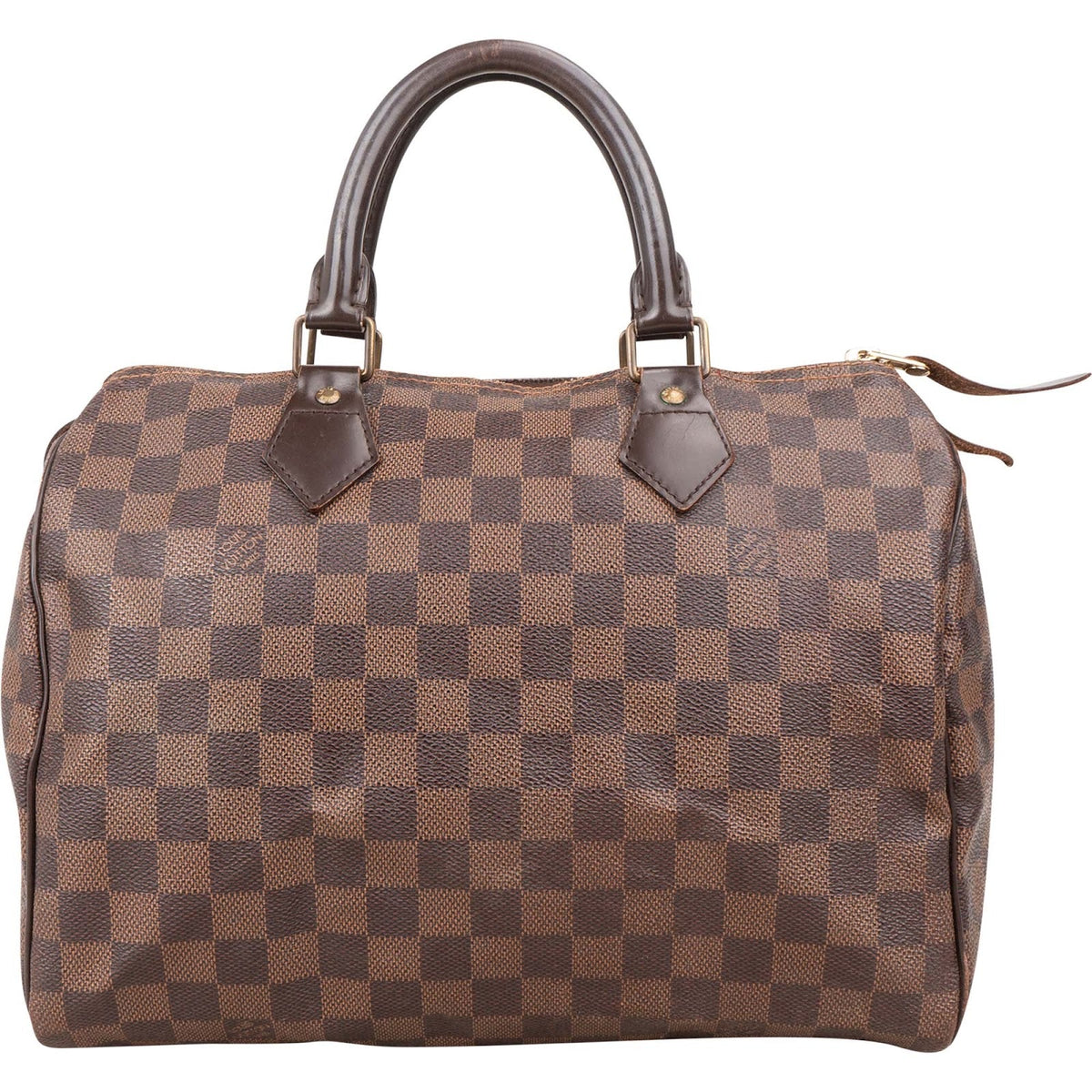 Louis Vuitton Speedy 30 aus Damier Ebene Canvas – Vorderansicht