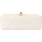 Chanel Quilted Lambskin Mini Rectangular Pearl Single Flap Crossbody Bag