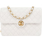 Chanel Quilted Lambskin 24K Gold Single Flap Crossbody Bag