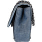 Chanel Quilted Denim Medium Single Flap Crossbody Bag