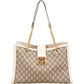 Gucci Monogram GG Supreme Medium Padlock Shoulder Bag