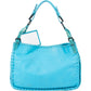 Bottega Veneta Blue Leather Snake Cervo Hobo Shoulder Bag